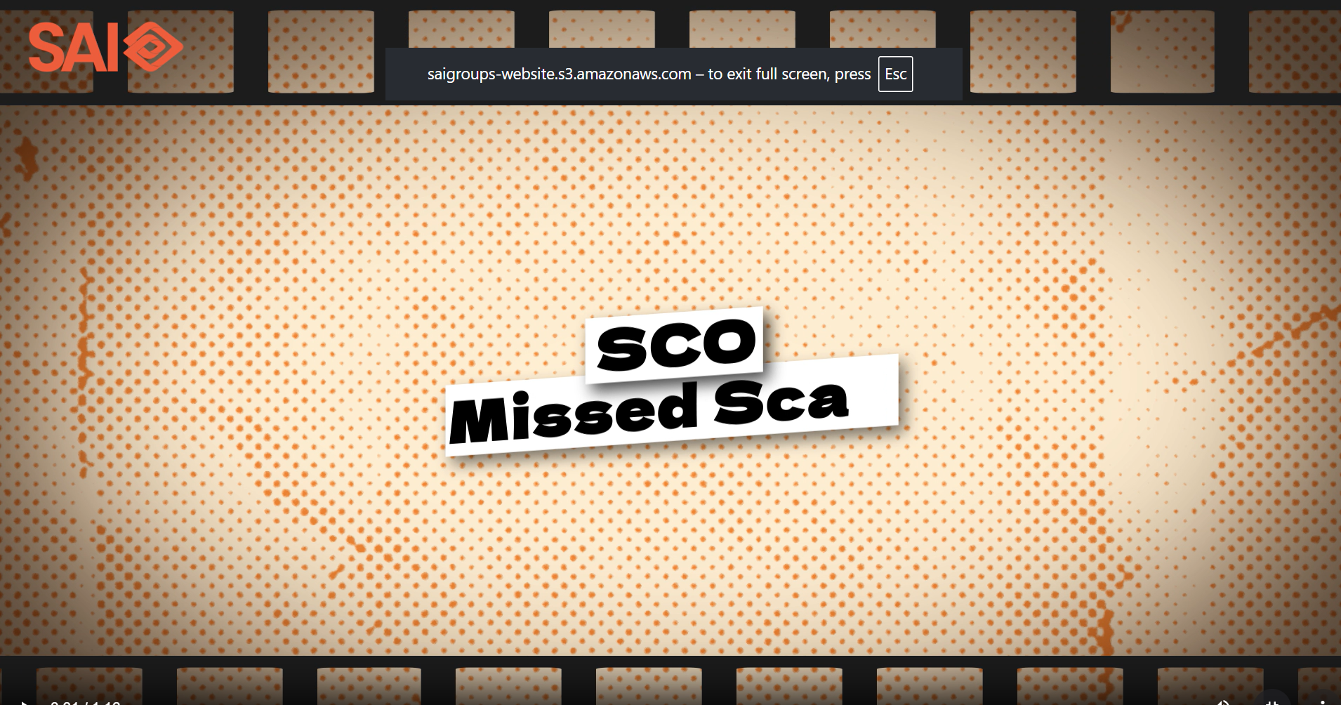 SCO Missed Scan